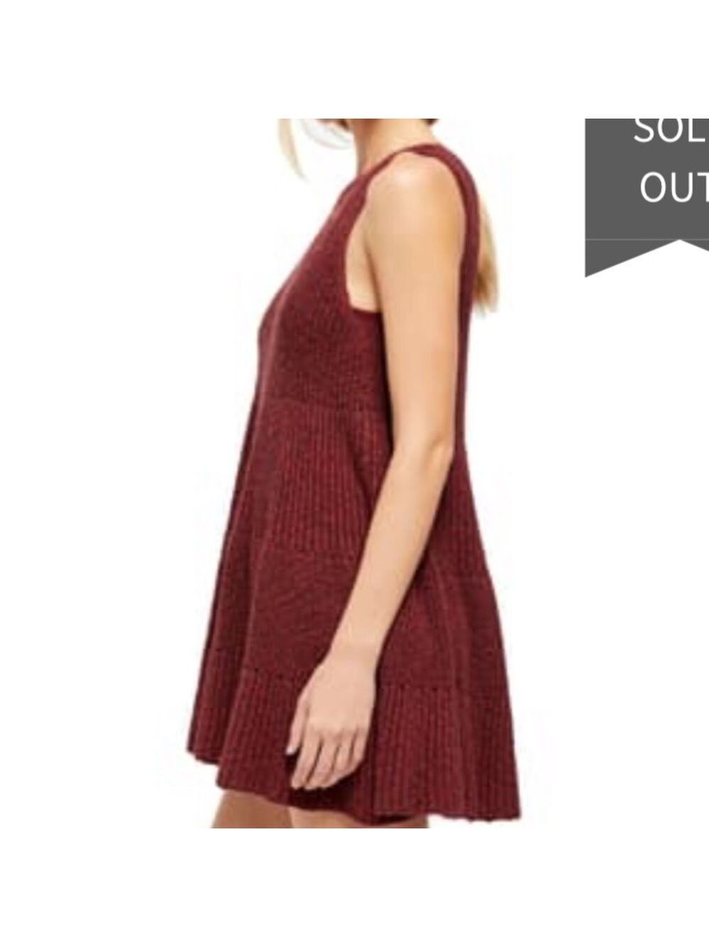 Nwt Free People Waterfall Ruffle Sleeveless Dress